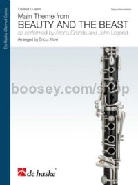 Main Theme From Beauty and The Beast (Clarinet Quartet Score & Parts)